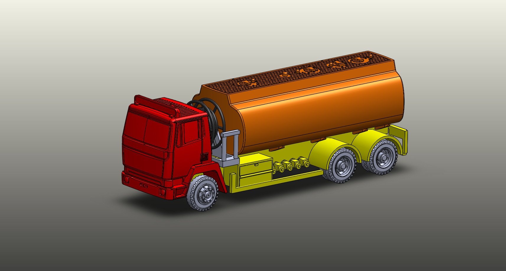 24-利兰巡洋舰燃油卡车 3d模型图纸